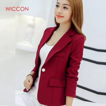 

Ladies Blazers 2019 New Fashion Single Button Blazer Women Suit Jacket Blazer Female Plus Size Blazer Femme