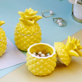 

Jewelry Trinket Box Decorative Pineapple Storage Organizer Gifts for Her