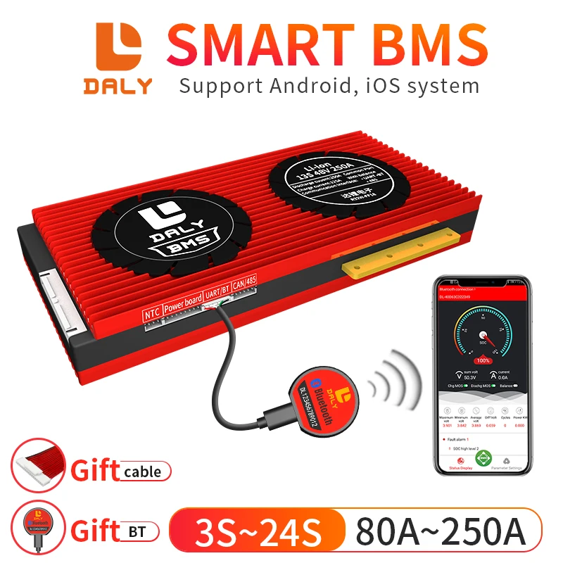 Дейли Смарт BMS 3S 24S литий ионный аккумулятор LiFePo4 с гарнитурой Bluetooth модуль 4S