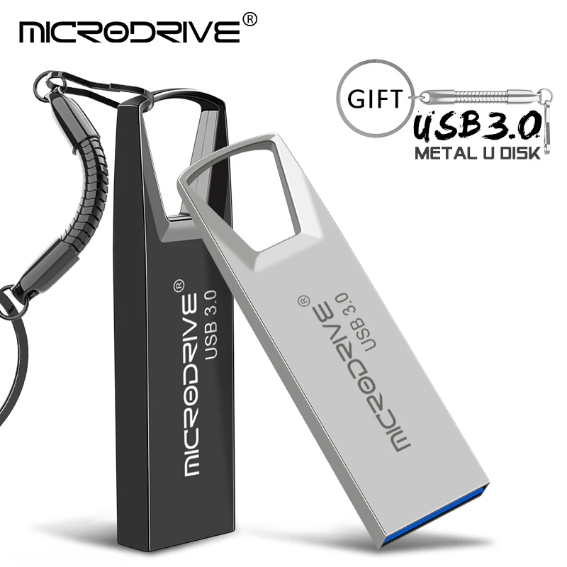 Флэш накопитель флеш USB 3 0 128 Гб 64 ГБ 32 16 водонепроницаемый серебристый/черный|USB
