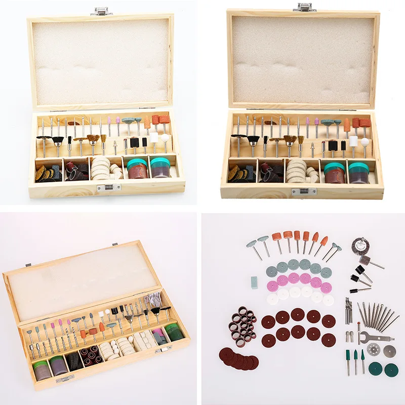 

Grinder Set Household Combined Tool Wooden Box Electric Grinder Accessories 100PC Electric Grinding Only Rod Diameter 3MM
