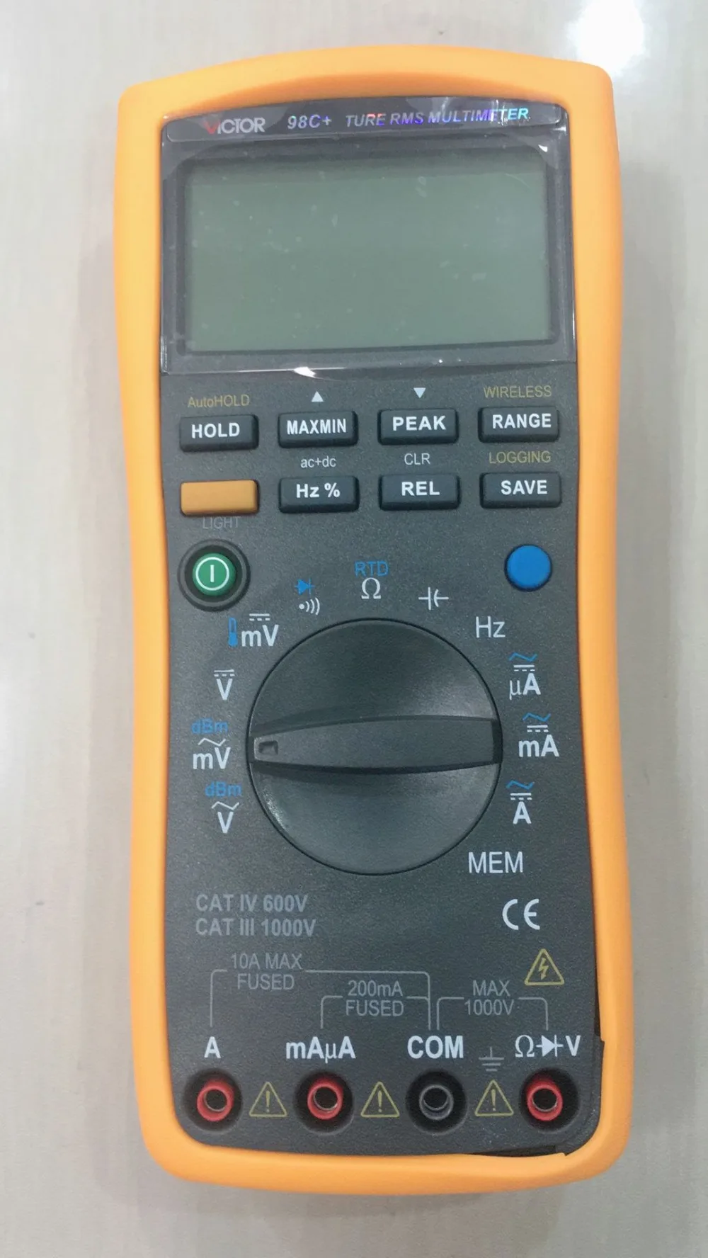 Высокоточный интеллектуальный цифровой мультиметр VC98C+ многофункциональный с компьютерным интерфейсом мультиметр