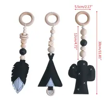 Детские развивающие игрушки рамки сенсорного Детская комната украшения Одежда для младенцев деревянный стеллаж для выставки товаров C63C