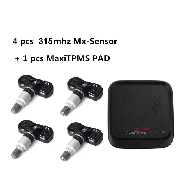 4 шт./лот Autel MX-Сенсор 433 мГц программируемый Универсальный TPMS Сенсор Поддержка программирования с TS601 MX Сенсор 433 мГц - Цвет: pad with 4pcs 315