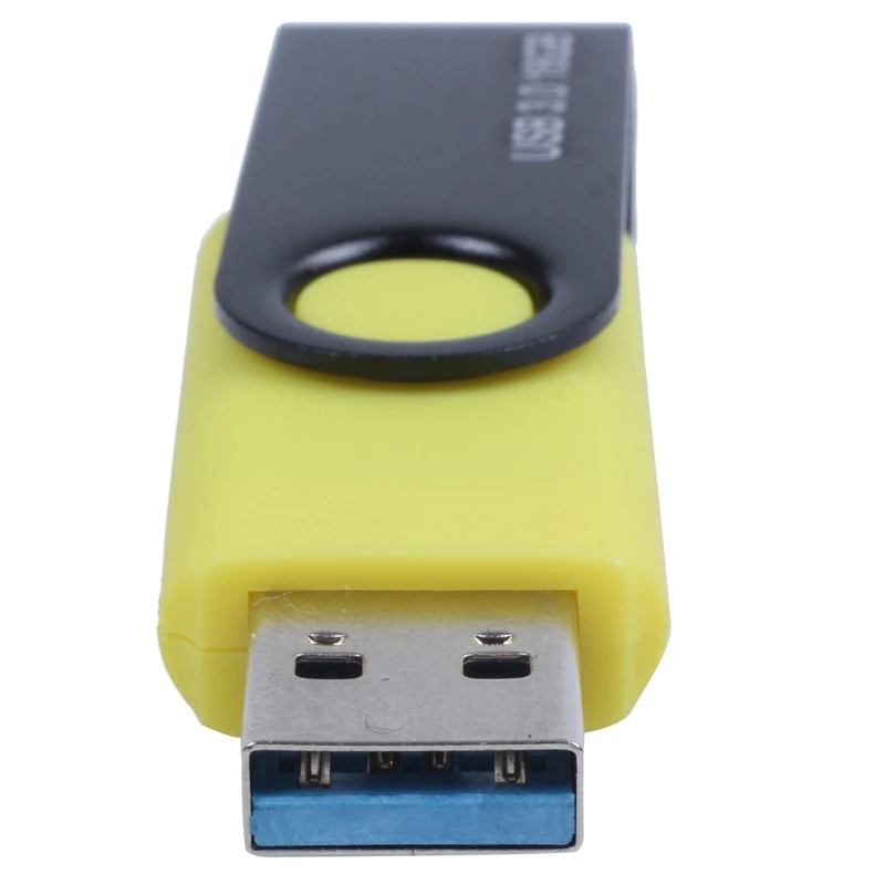 Супер флеш-накопитель USB 3,0 впечатляющая Скорость [поворотный дизайн]-16 Гб черно-желтый