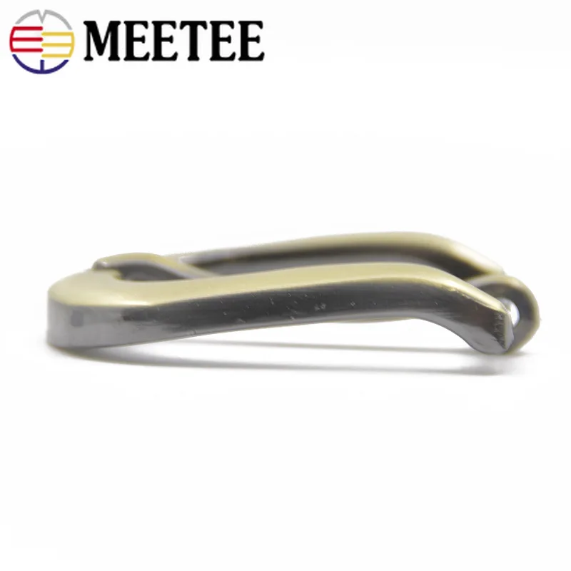 Meetee 2/4 шт. 30 мм с металлическим ремнем и пряжкой для Для мужчин контактный пряжки для ремня 27-28 мм DIY Кожа Craft аппаратные средства джинсы аксессуары YK166