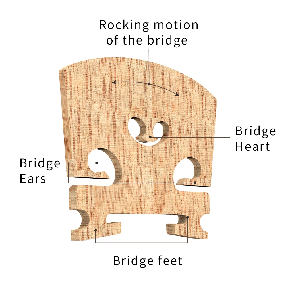 1 шт. 15 'ཌ'' Viola Bridge Master AA Grade Maple Wood запчасти акустическая скрипка Bridge|Детали и