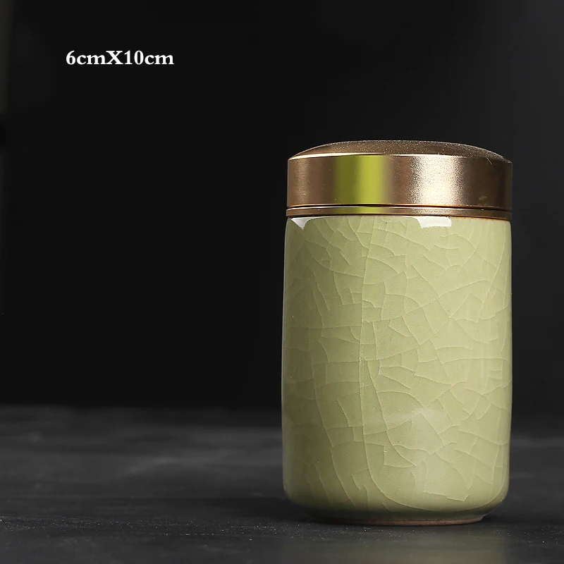 Celadon металл маленький дом Ganoderma lucidum чай кофе в зернах печенье конфеты влагостойкие запечатанные банки таблетки емкость для порошка бак - Цвет: as the picture shows