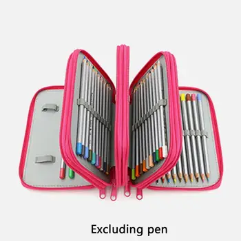 

New School Pencil Cases For Girls Boy Pencilcase 72 Pen Holes Bag Case Multifunction Storage Penalty Kit Pouch Stationery B E0F2