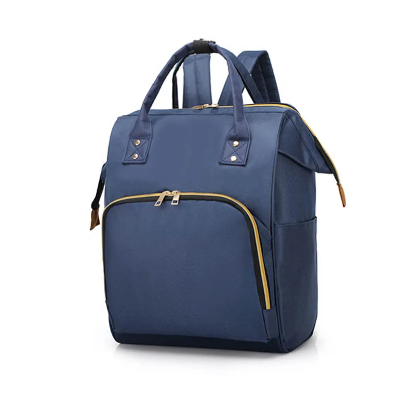 Blue Модный подгузник для беременных, большая сумка для кормления, рюкзак для путешествий, дизайнерская коляска, Детская сумка для ухода за ребенком, подгузник - Цвет: Blue