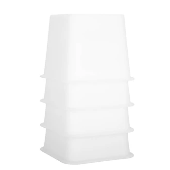 

4pcs Bed Chair Riser Furniture Sofa Lifter Heighten Raising Tool Set (White) Sofa Foot Support Bed Riser