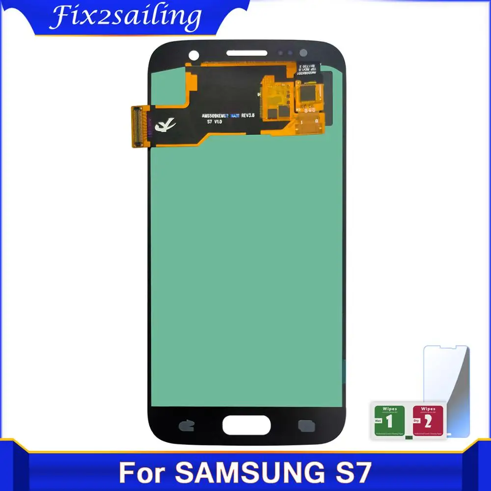 Высококачественный оригинальный AMOLED ЖК дисплей 5 1 дюйма для SAMSUNG Galaxy S7 G930A G930F SM