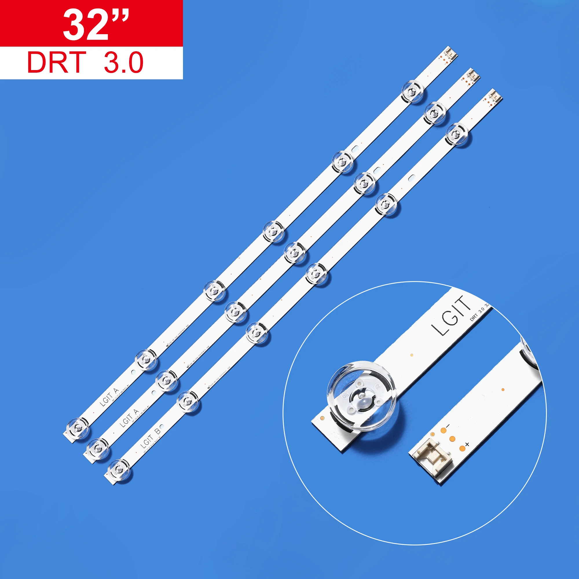 New 3 PCS*6LED 590mm LED backlight strip bar compatible for LG 32LB561V UOT A B 32 INCH DRT 3.0 32 A B 6916l-2223A 6916l-2224A