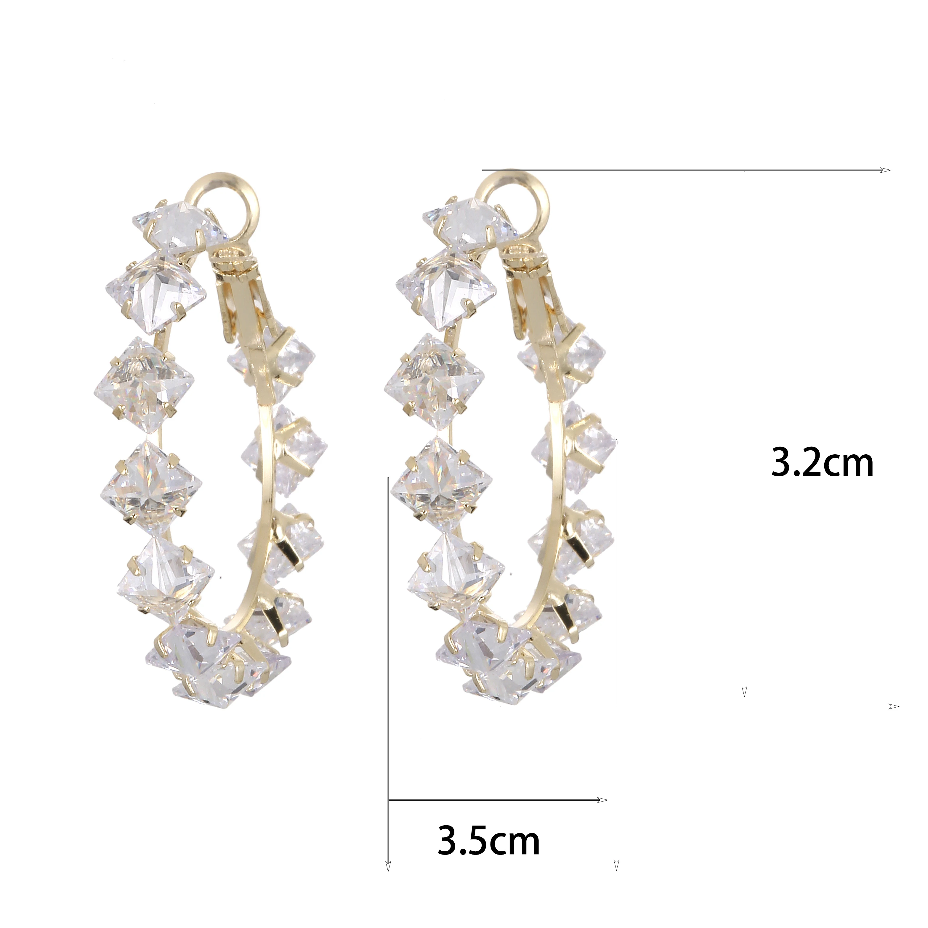 [韓国人気ジュエリー] BIJOU Crystal 3Layers Earrings Hfd1650900cb84e3f8b62eefaa3dee