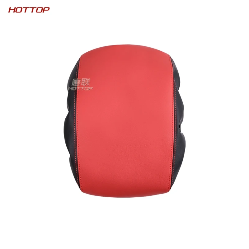 red 1pc Кожаный Автомобильный Подлокотник Накладка консоль подлокотник Накладка для Mazda 3 axela - Название цвета: red 1pc