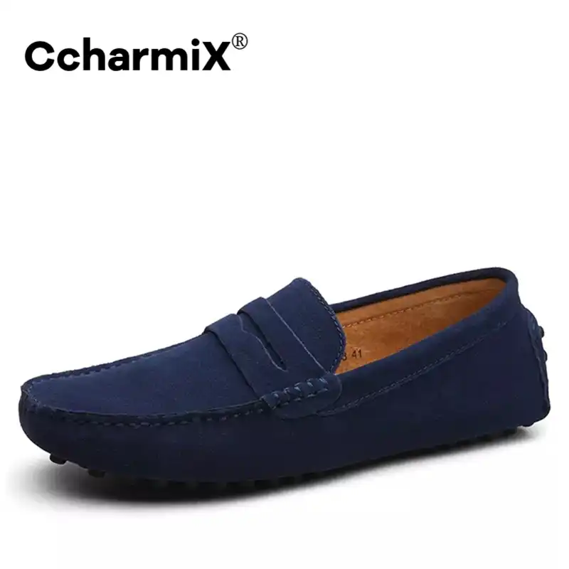 mens casual suede loafers