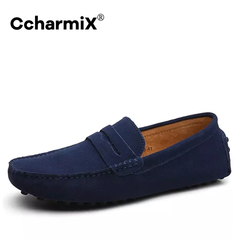 Suede leather loafer shoes Outlet