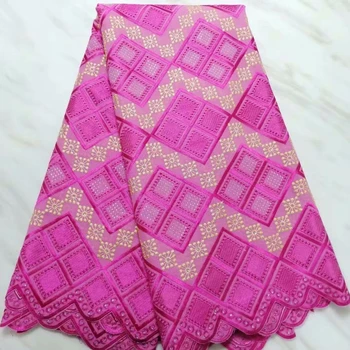 

New Arrival high quality African cord lace fabric Swiss voile Embroidered Guipure Fabric For 2019 African Wedding Dress