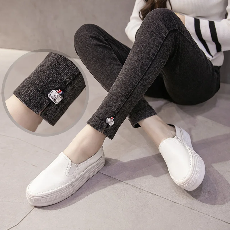 

Pregnant Women Pants 2017 New Style Korean-style Washing Water Pregnant Women Maternity Pants Stretch Denim Trousers Skinny Pant