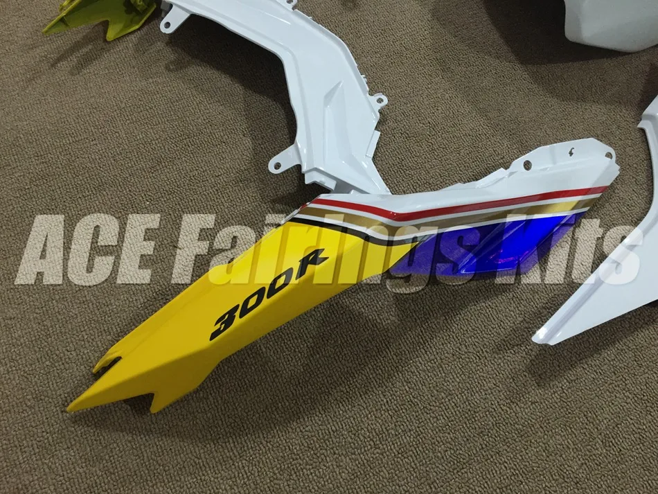 ABS обтекатель комплект для Kawasaki Ninja300 EX300 300R 2013, 13, 14, 15, 16, 17, обтекатели впрыска+ крышка бака Rothmans