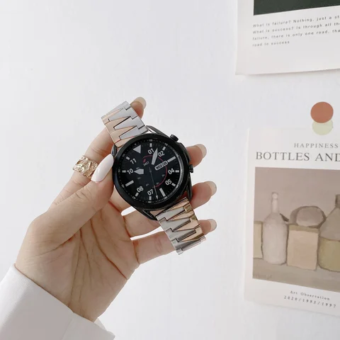 Metal stainless steel Watch band for Samsung Galaxy Gear S3 Watch 45mm 46mm luxurious Wristband bracelet watch strap Loop