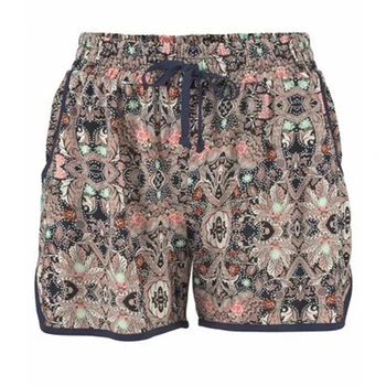 

Women Summer Sexy Printed European Casual Beach Elastic Wasit Shorts Femme Bohemian Style Vintage Short Pants B2143E