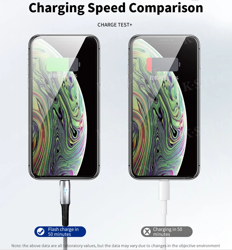 KSTUCNE светодиодный 2 м Micro USB кабель 3A QC3.0 Быстрая зарядка провода для samsung J7 Xiaomi Redmi Note 5 Pro Android кабель для передачи данных для мобильного телефона