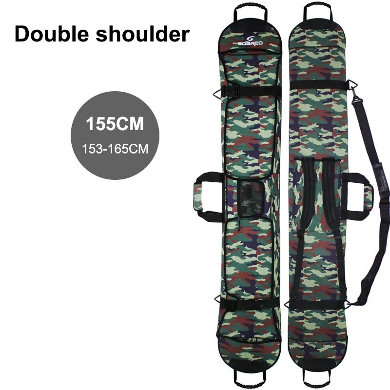 Лыжная сумка, Толстый водонепроницаемый защитный чехол для сумки, сумки для переноски, ручная переноска с одним/двойным плечевым ремнем для сноубординга