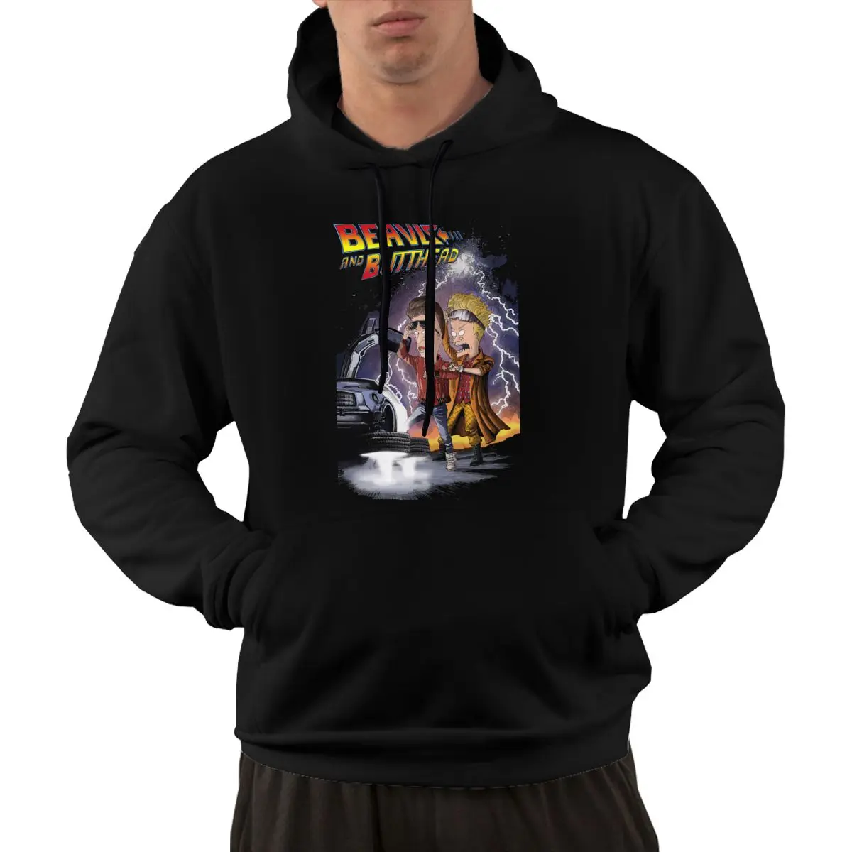 

2020 fashion Men's sweater Beavis And Butt-Head X Back To The Future Combo Hoodie, Funny Tee
