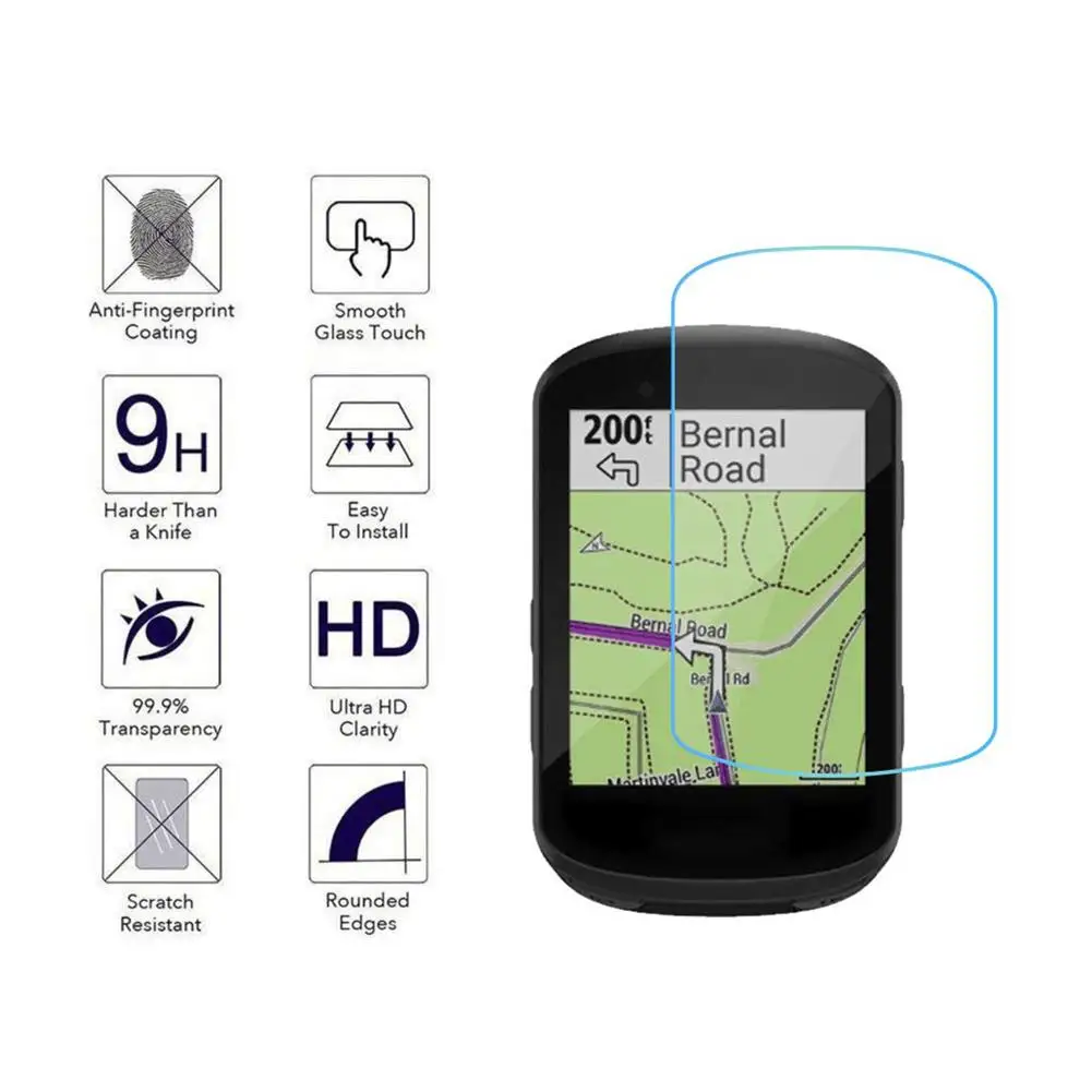 Protector de pantalla de película para Garmin Edge 530/830, protectores de pantalla de vidrio templado, 3 uds., nuevo