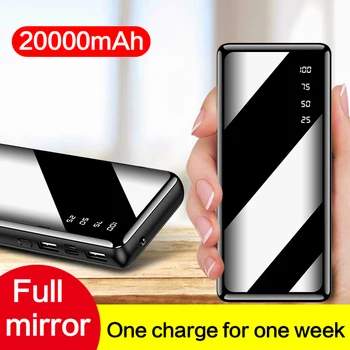 

Power Bank 20000mAh For Xiaomi Mi iPhone Poverbank Portable Charger External Battery Pack Fast Charging Power-bank For Phone