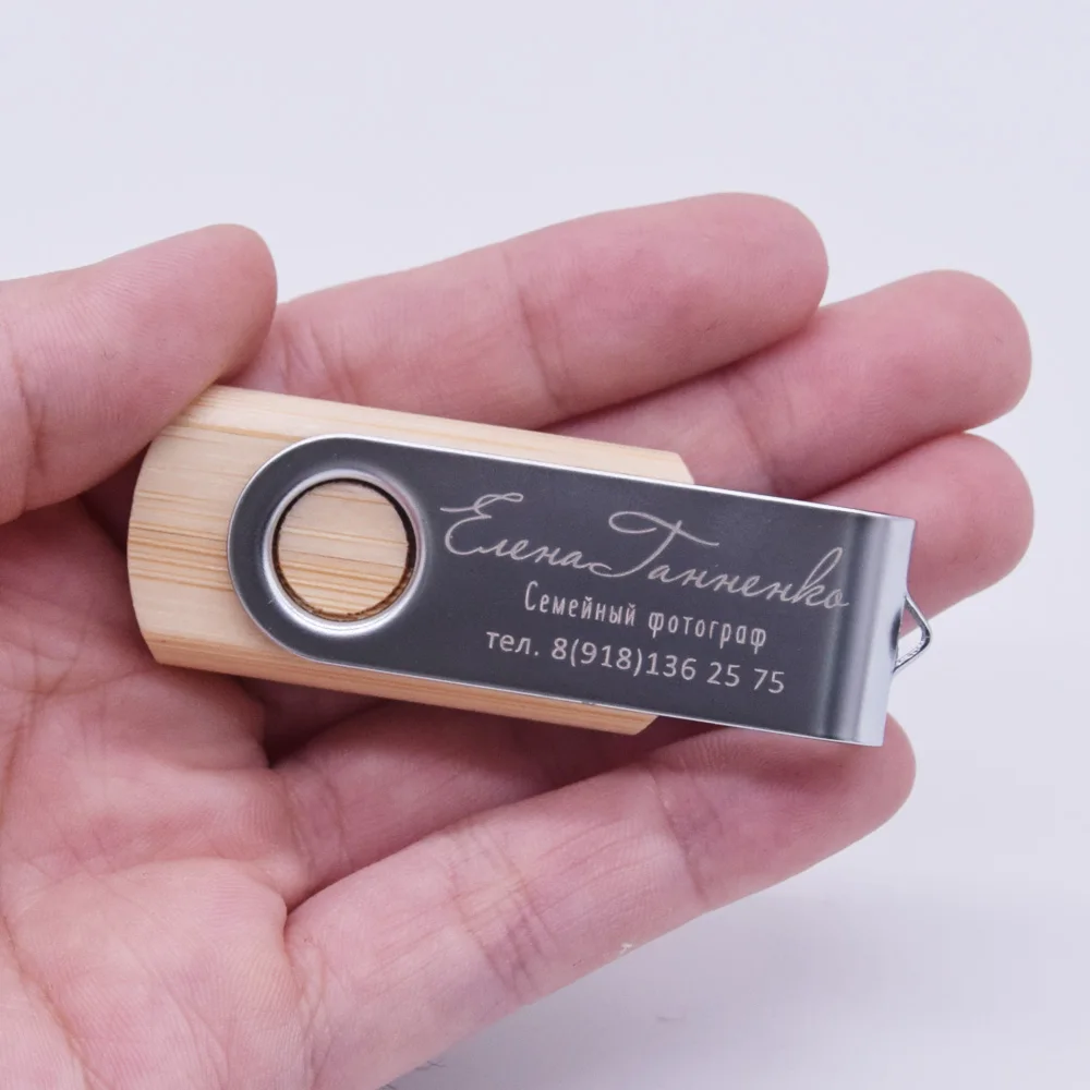 Бамбуковый usb флеш накопитель 2 0 портативный 32 Гб высокоскоростная карта памяти
