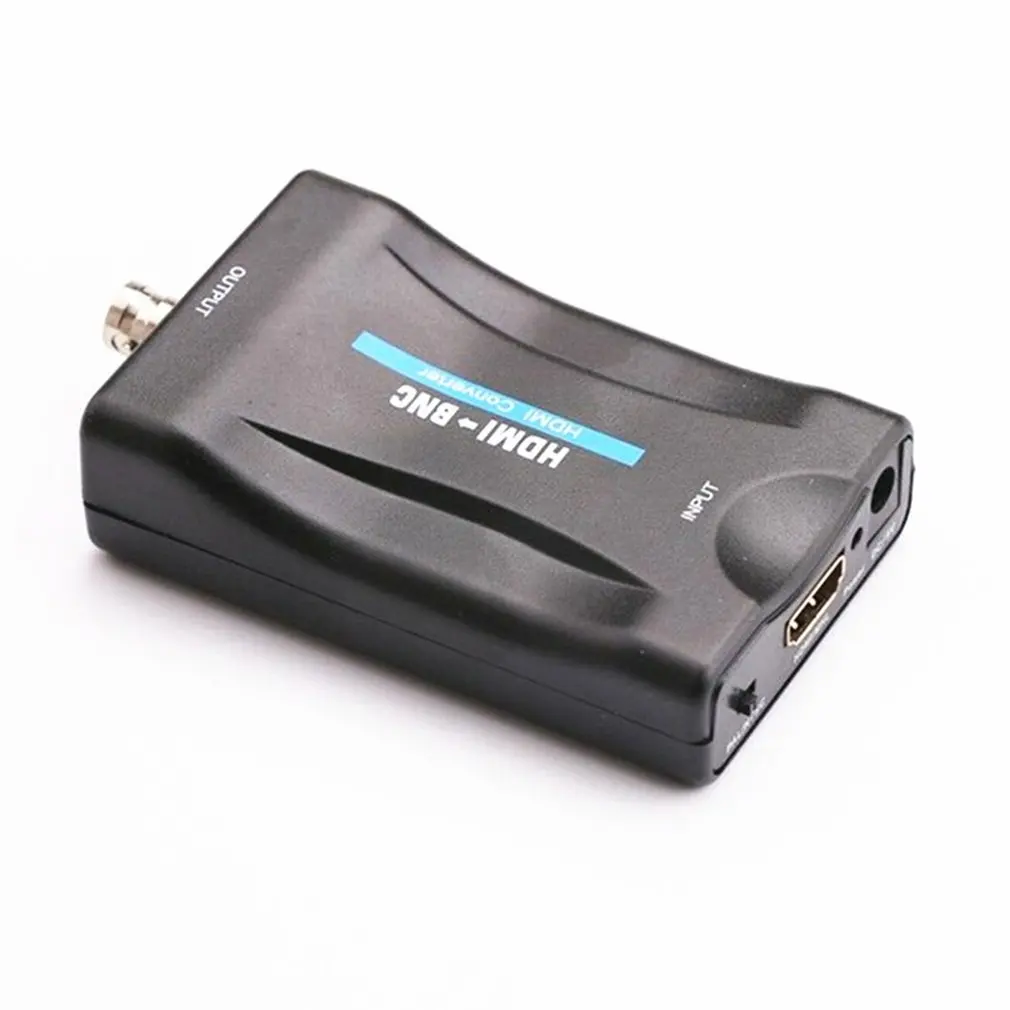 HD 1080P HDMI в SCART композитный аудио-видео высококлассный преобразователь av-сигнала адаптер приемник ТВ DVD США/ЕС питание штекер