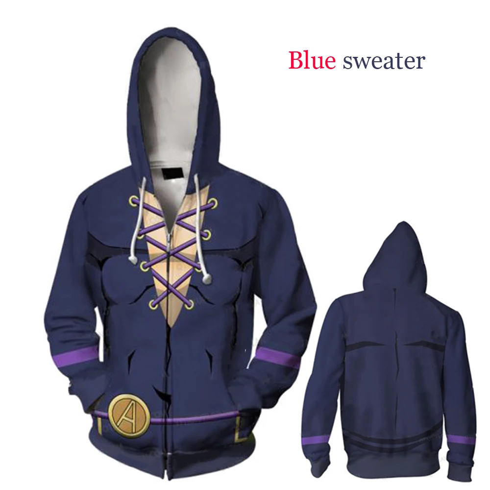 

High Quality Hoodie JoJo's Bizarre Adventure Cosplay Guido Mista Hoodie 3D Printed Pullover Adult Sweatshirt Hoodies Jacket Coat