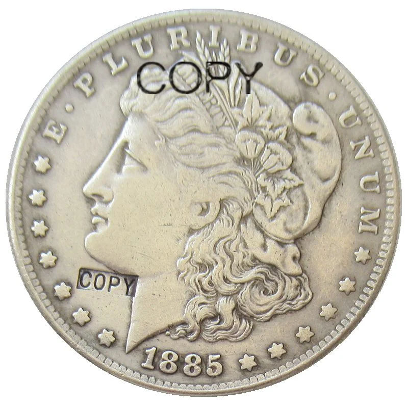Morgan Dollar 1885 P/CC/O/S год американские посеребренные реплики декоративные монеты