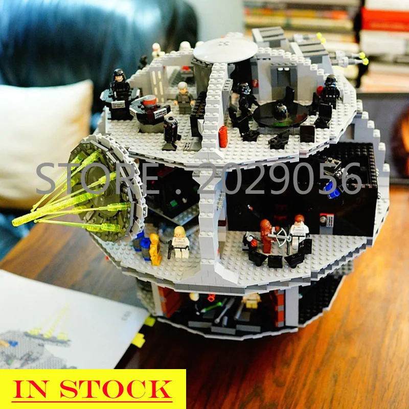 

In Stock 05035 Star Wars Fighter Series Death Star Tarkin Doctrine Building Blocks 3081pcs Bricks Toys Compatible bela 75159