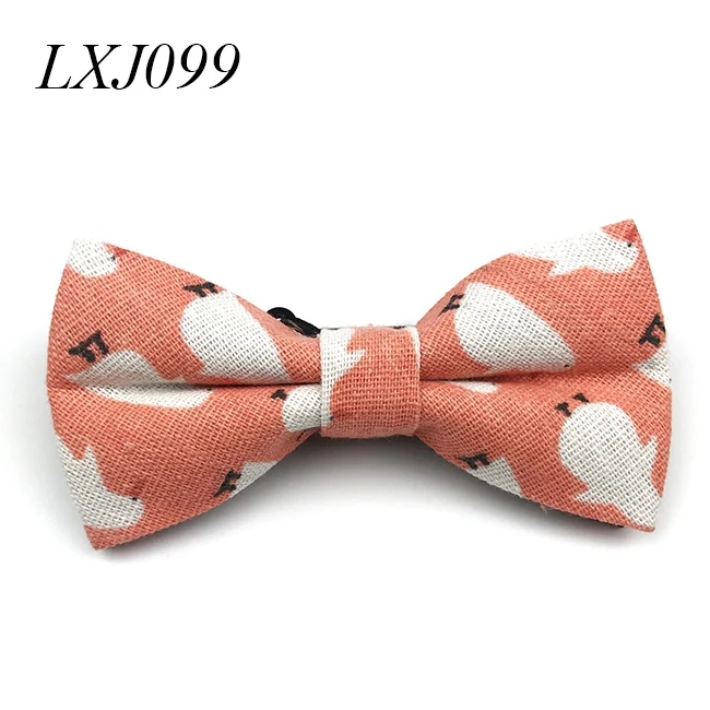 Bowtie04 Новое поступление хлопок из разной Ткани Цветной Мультфильм Лук мужской галстук галстуки - Цвет: Bowtie04