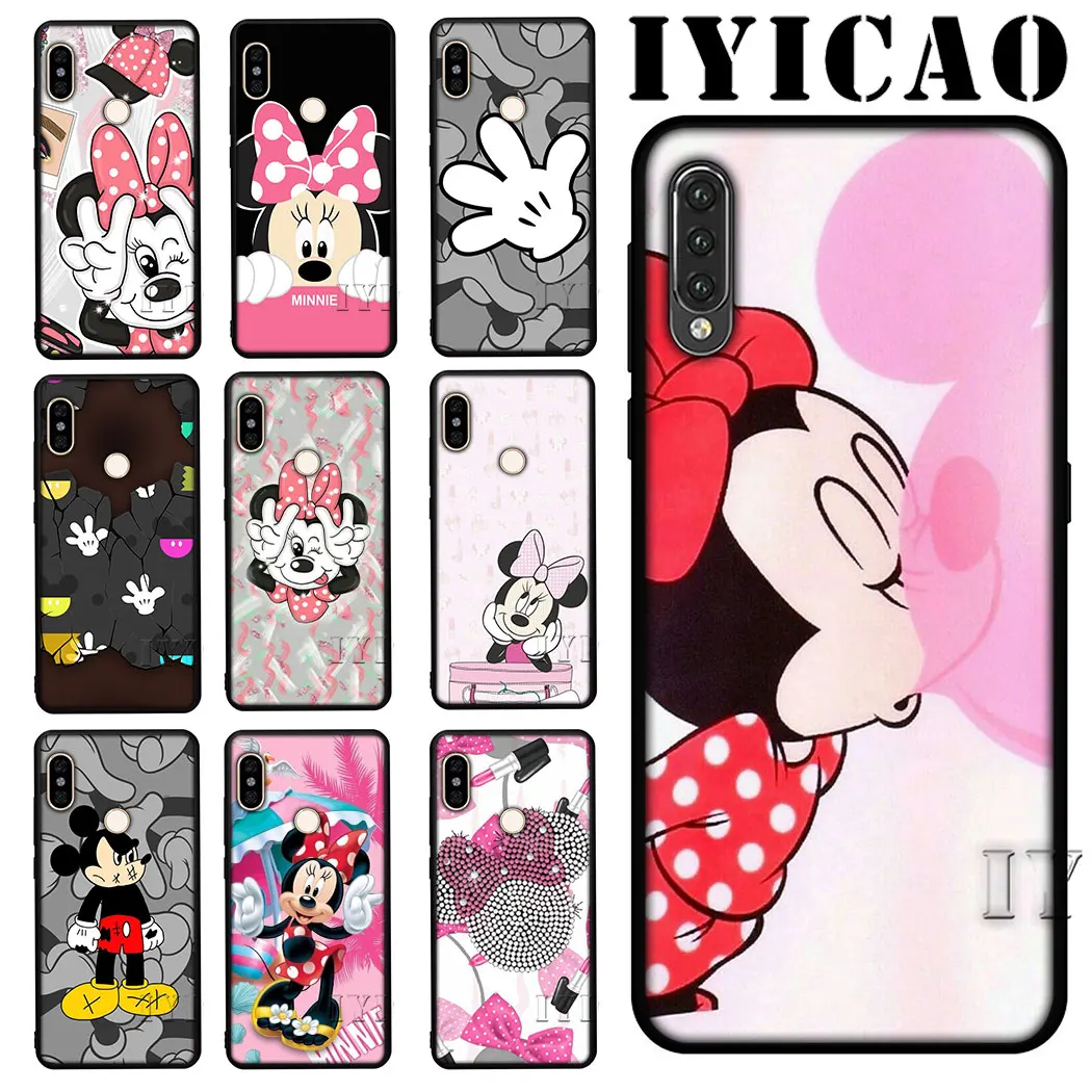 

IYICAO Minnie Mickey Mouse Soft Silicone Phone for Redmi Note 5 6 7 Pro 5A Prime 7A K20 Pro Go Note 8 Pro Cover