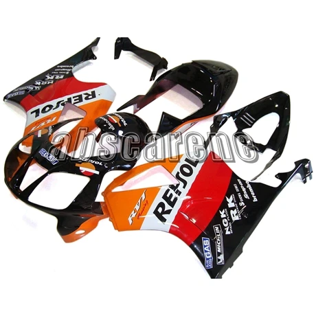 Полный мотоцикла Обтекатели для Honda VTR1000 RC51 SP1 SP2 2000-2006 VTR1000 00 01 02 03 04 05 06 ABS Пластик; Цвет черный, оранжевый