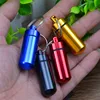 Waterproof Aluminum Pill Box Case Bottle Cache Drug Holder Container Keychain Medicine Box Health Care ► Photo 3/6