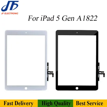 

5pcs Replacement For ipad 5 Air 3 A1822 A1823 2017 Touch Screen Digitizer Panel with Home Button Adhesive Front Glass Assembly