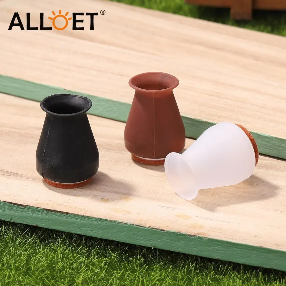 4pcs Silicone Furniture Leg Protection Covers Table Feet Slider Pads