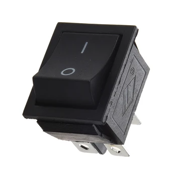 

AC 250V 16A 4 Pin ON/OFF I/O 2 Position DPST Snap in Boat Rocker Switch 28x21mm