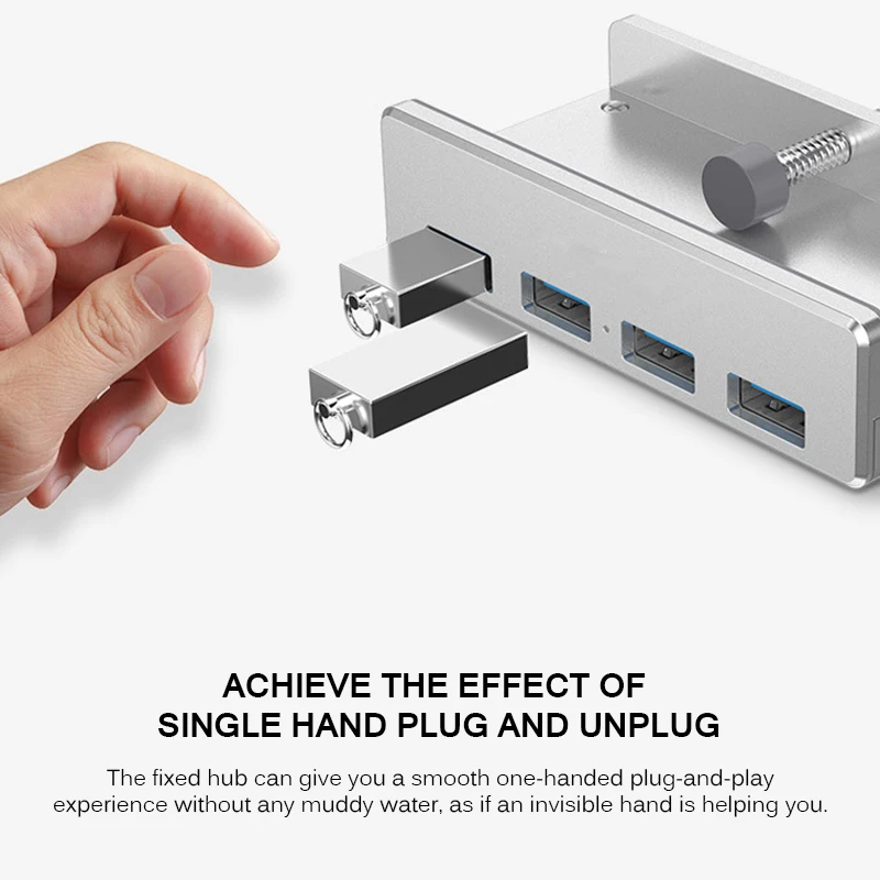 usb-хаб USB 3,0 концентратор для зарядки Профессиональный зажим дизайн Алюминиевый сплав 4 порта портативный размер туристическая станция для ноутбука