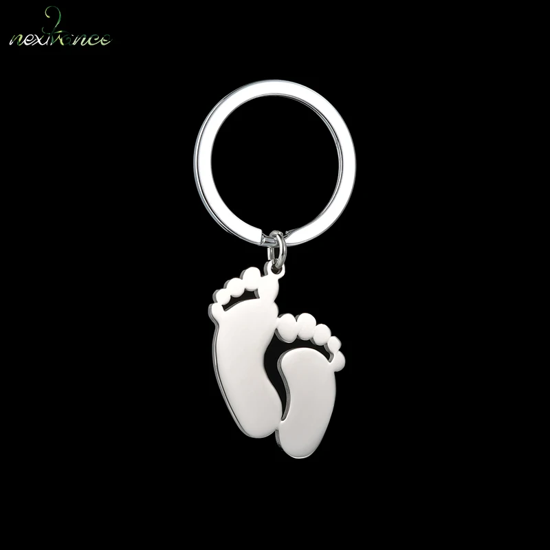 Nextvance grabado por encargo clave cadena personalizada fecha nombre Placa de anillo para las mujeres bebé regalo de aniversario cumpleaños