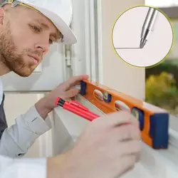 Stylo de menuisier avec fil de recharge et aiguiseur intégré, stylo mécanique, marqueur profond, outil de marquage, trou V5f5 