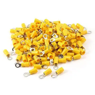 

200pcs RV5.5-5 Cable Lug Pre Insulated Sleeve Ring Terminals for AWG 12-10 Wire