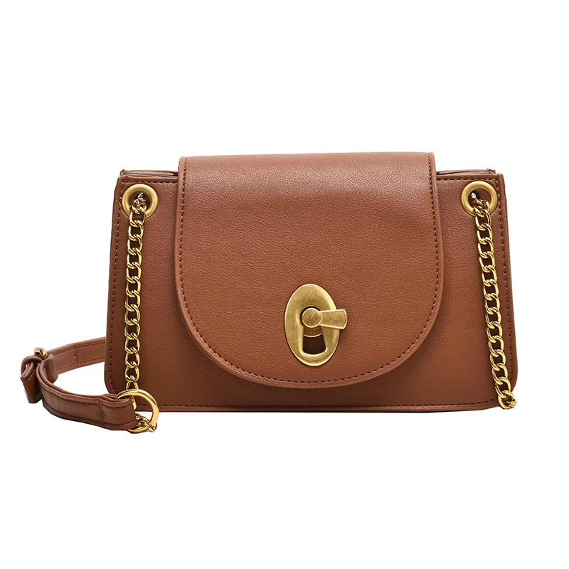 

Girl'S Bag 2019 New Style Textured Versatile Western Style Bag with Chain File Holder Fashion Shoulder Armpit Bag Women's