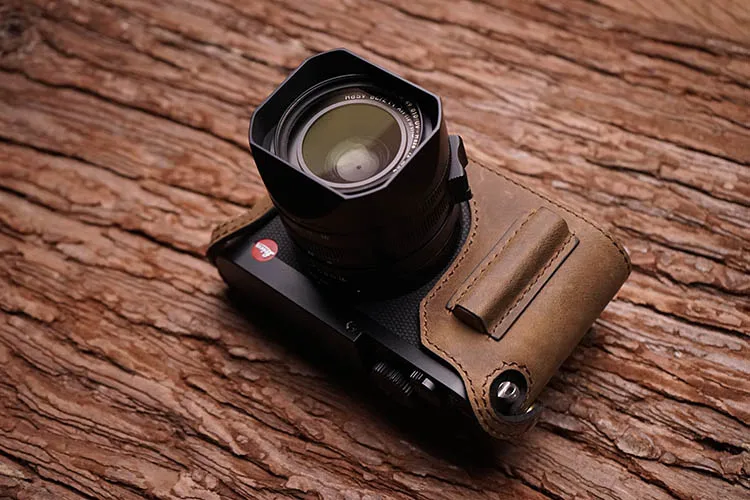Mr. Stone ручной работы из натуральной кожи чехол для камеры видео половина сумка для Leica Q Тип 116 Leica Q2 Ретро винтажный нижний чехол