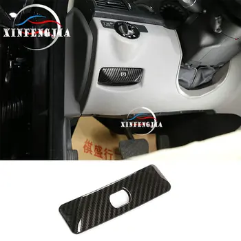 

Carbon Fiber Car Electronic Parking Brake EPB Switch Button Trim Cover P Button Switch Cover For Mercedes-Benz GLK C Class W204